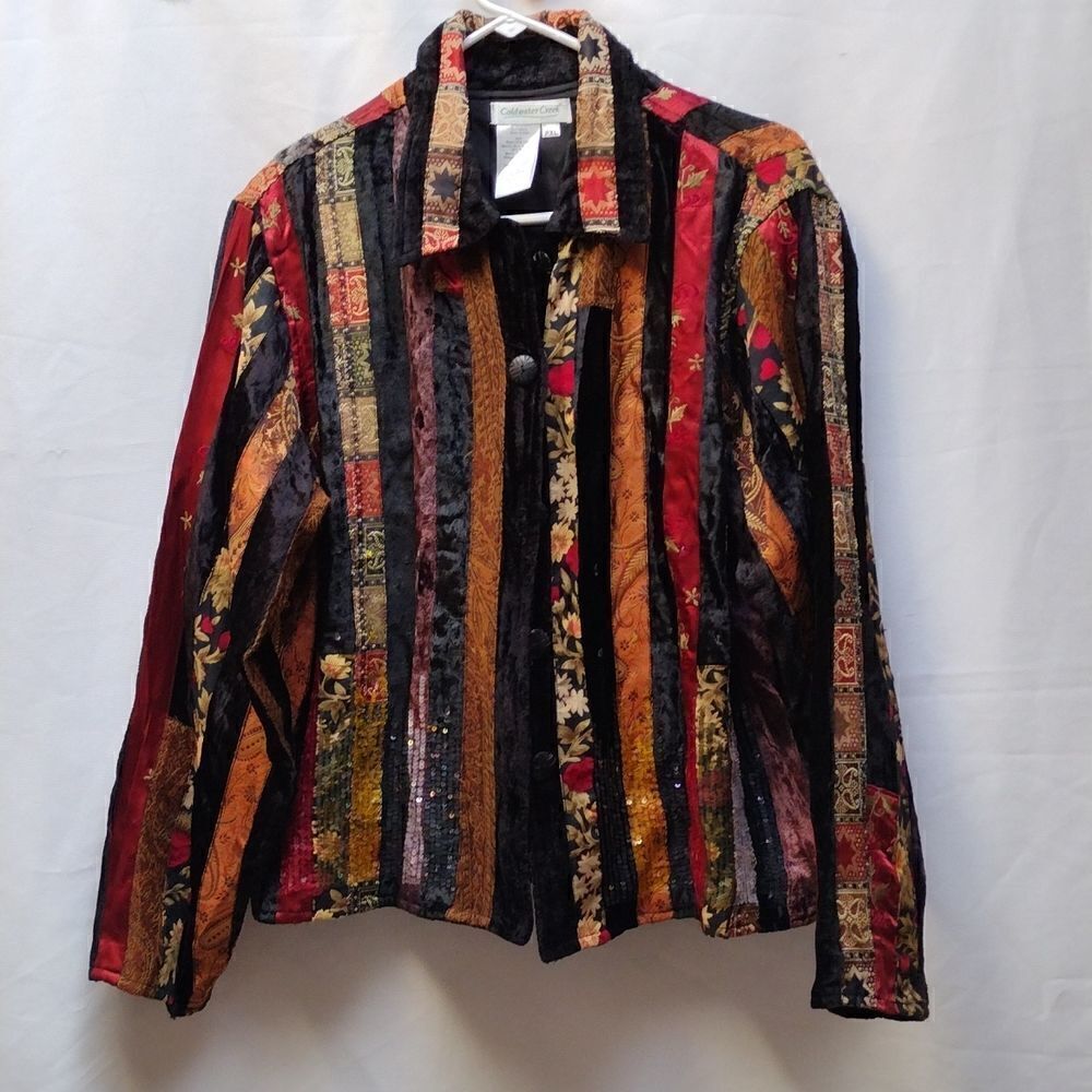 Vintage Y2K Coldwater Creek ribbon jacket